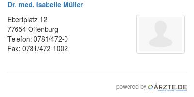Dr med isabelle mueller