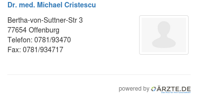 Dr med michael cristescu