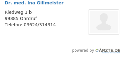 Dr med ina gillmeister