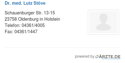 Dr med lutz stoeve