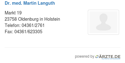 Dr med martin languth