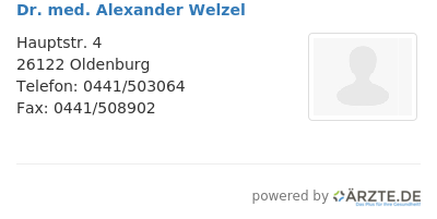Dr med alexander welzel