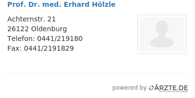 Prof dr med erhard hoelzle