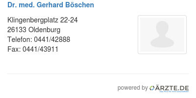 Dr med gerhard boeschen
