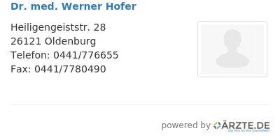Dr med werner hofer 254504