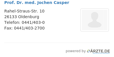 Prof dr med jochen casper