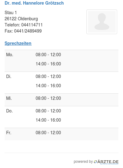 Dr med hannelore groetzsch