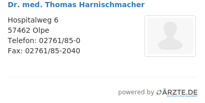 Dr med thomas harnischmacher