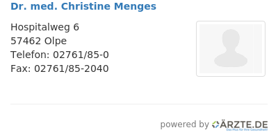 Dr med christine menges