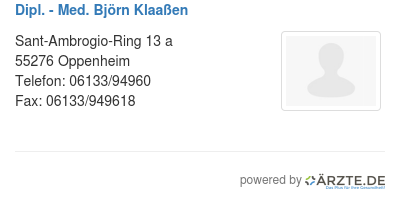 Dipl med bjoern klaassen