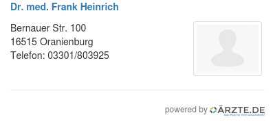 Dr med frank heinrich 253451