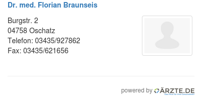 Dr med florian braunseis