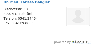 Dr med larissa dangler