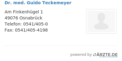 Dr med guido teckemeyer