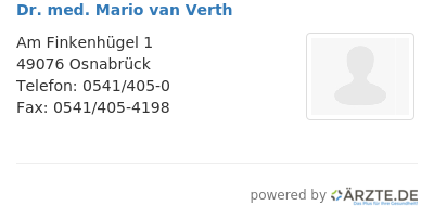 Dr med mario van verth