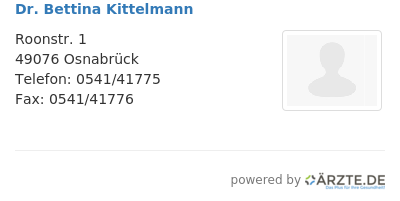 Dr bettina kittelmann