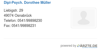 Dipl psych dorothee mueller