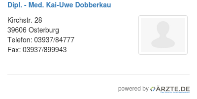 Dipl med kai uwe dobberkau
