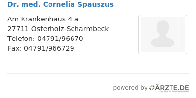 Dr med cornelia spauszus