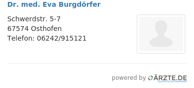 Dr med eva burgdoerfer