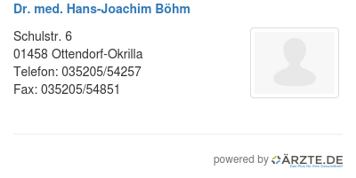 Dr med hans joachim boehm
