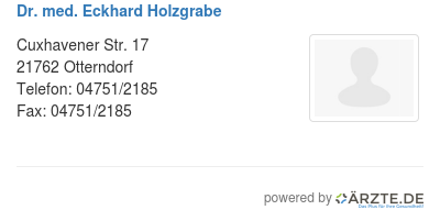 Dr med eckhard holzgrabe