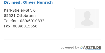 Dr med oliver henrich