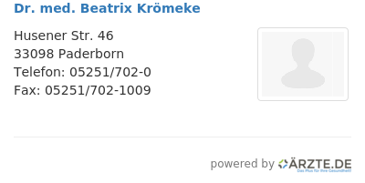 Dr med beatrix kroemeke