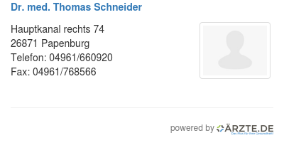 Dr med thomas schneider 580383