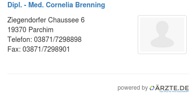 Dipl med cornelia brenning