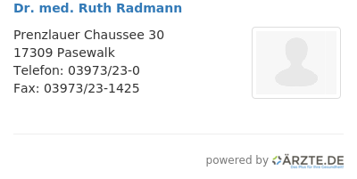 Dr med ruth radmann