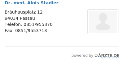 Dr med alois stadler 650707