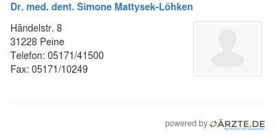 Dr med dent simone mattysek loehken