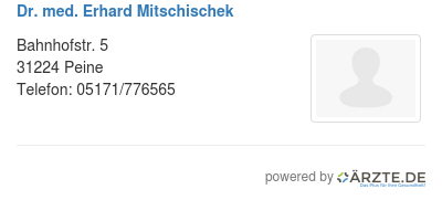 Dr med erhard mitschischek