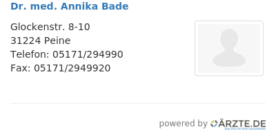 Dr med annika bade