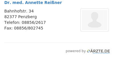 Dr med annette reissner