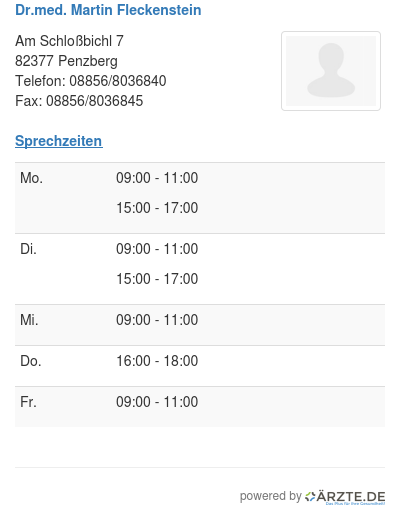 Dr med martin fleckenstein