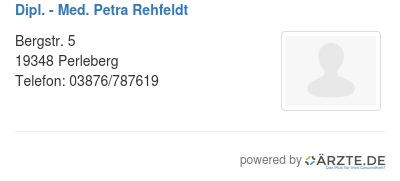 Dipl med petra rehfeldt