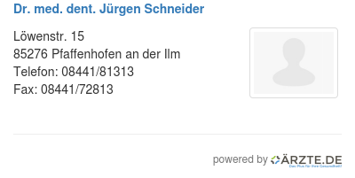 Dr med dent juergen schneider 253295