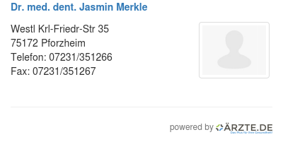 Dr med dent jasmin merkle