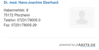 Dr med hans joachim eberhard