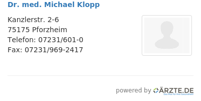 Dr med michael klopp