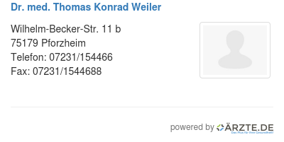 Dr med thomas konrad weiler
