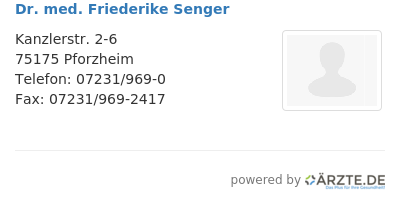 Dr med friederike senger