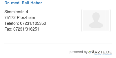 Dr med ralf heber