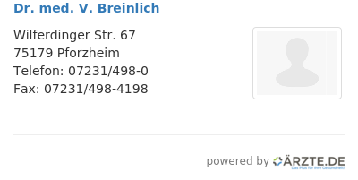 Dr med v breinlich
