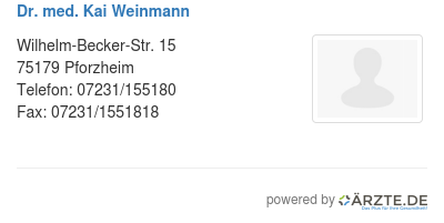 Dr med kai weinmann