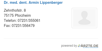 Dr med dent armin lippenberger