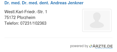 Dr med dr med dent andreas jenkner