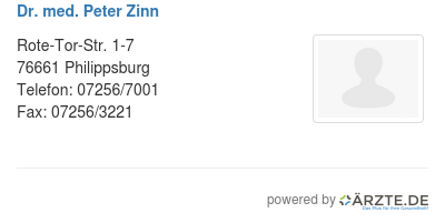 Dr med peter zinn